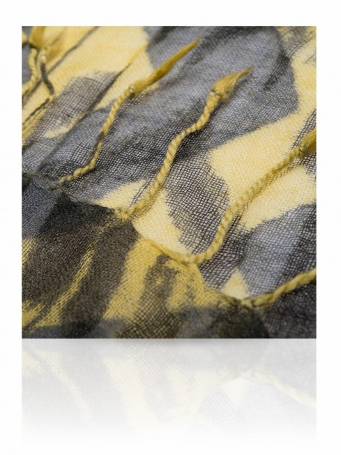 Палантин Унисекс ZW-IKKAT/YELLOW.GREY